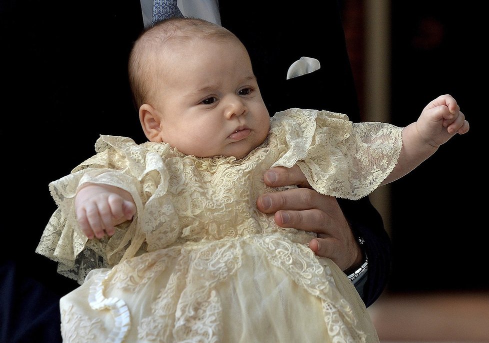 Křtiny prince George v říjnu 2013.