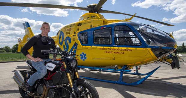 Po nehodě na motorce málem vykrvácel: Tomáš přežil díky vychytávce záchranářů