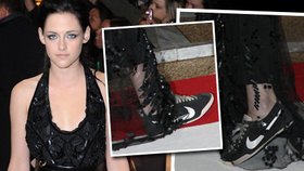 Co ty boty, Kristen? Hvězda Stmívání v módě klopýtla!