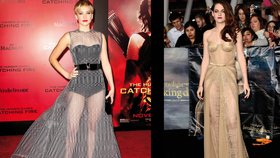 Náhoda nebo kopie? Jennifer Lawrence v šatech velmi podobných Kristen Stewart