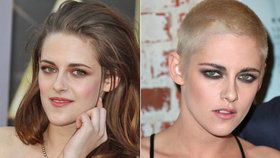 Hvězda filmu Stmívání Kristen Stewart: Lesbická kráska se zbavila vlasů