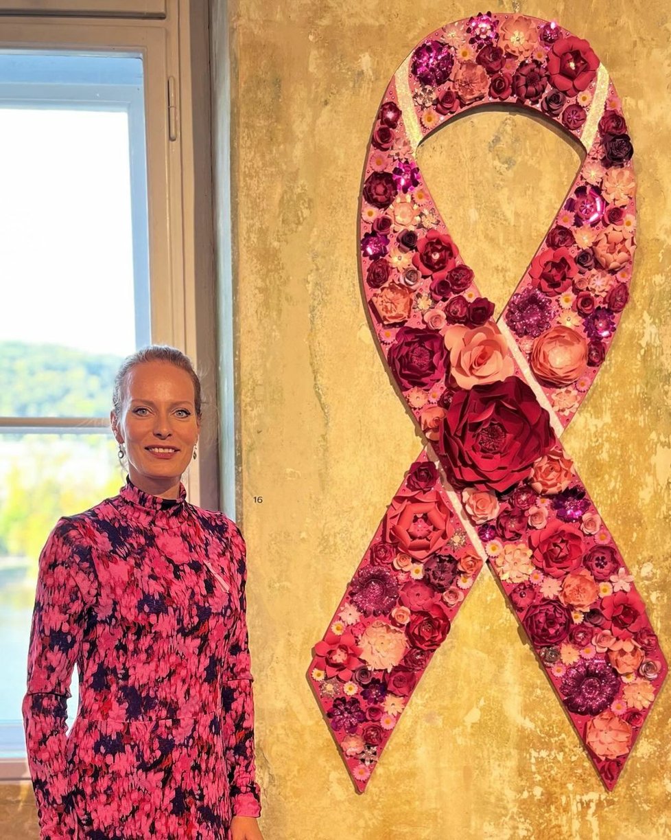 Kristina Kloubková upozorňuje na prevenci rakoviny prsu.