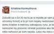 Tento status na Facebooku ji stál místo.