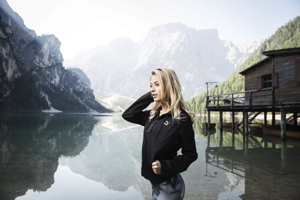 Kristýna Kubíčková u Lago di Braies