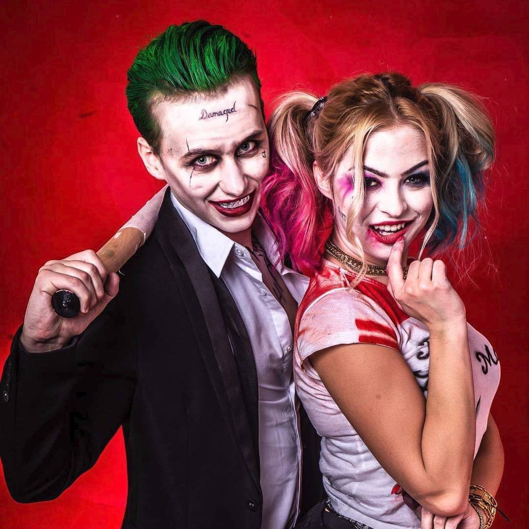 Na Halloween šla tahle dvojice za Jokera a Harley Quinn