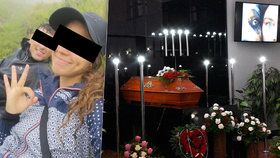 Pohřeb fotografky Kristýny (†23).