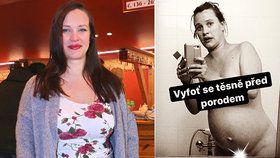 Kristýna Leichtová a její další šokující foto: „Selfie“ 18 minut před porodem dcery!