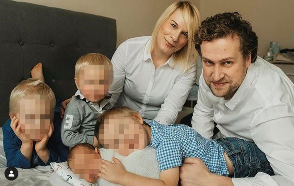 Kristýna Mertlová (za svobodna Kočí) má doma 4 syny.