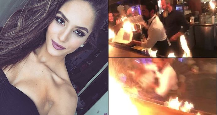 Českou youtuberku Kristýnu Třešňákovou vážně popálili v Istanbulu při show v restauraci známého tureckého šéfkuchaře Salt Bae