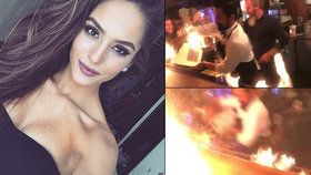 Českou youtuberku Kristýnu Třešňákovou vážně popálili v Istanbulu při show v restauraci známého tureckého šéfkuchaře Salt Bae.
