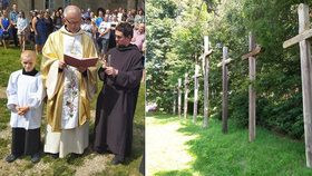 Krvavá svatba u Velké Bíteše: Devět zchátralých křížů za oběti masakru vymění za nové.