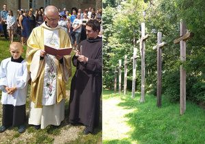 Krvavá svatba u Velké Bíteše: Devět zchátralých křížů za oběti masakru vymění za nové.