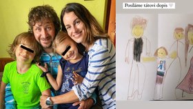 Lucie Křížková a její děti píší tatínkovi do věznice.
