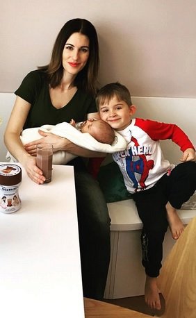 Lucie Křížková se synem Davidem a dcerou Lolou