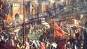 Palma Le Jeune: Útok křižáků na Konstantinopol (Les croisades, origines et consequences)