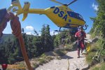 Dramatická záchrana v Krkonoších: Turista zkolaboval a vážně si poranil hlavu