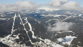Panoramatický pohled na Janské Lázně - Černou horu.
