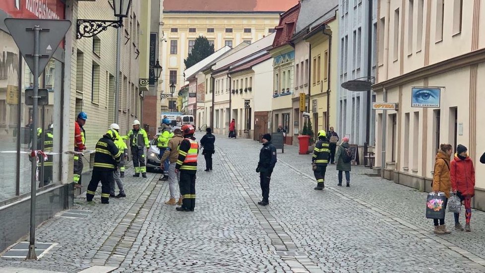 V pátek ráno došlo k výbuchu v centru Kroměříže.