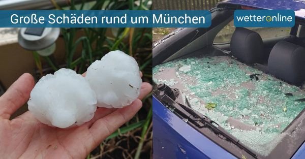 „V Mnichově prší golfové míčky,“ informoval na Twitteru uživatel jménem Luch10.