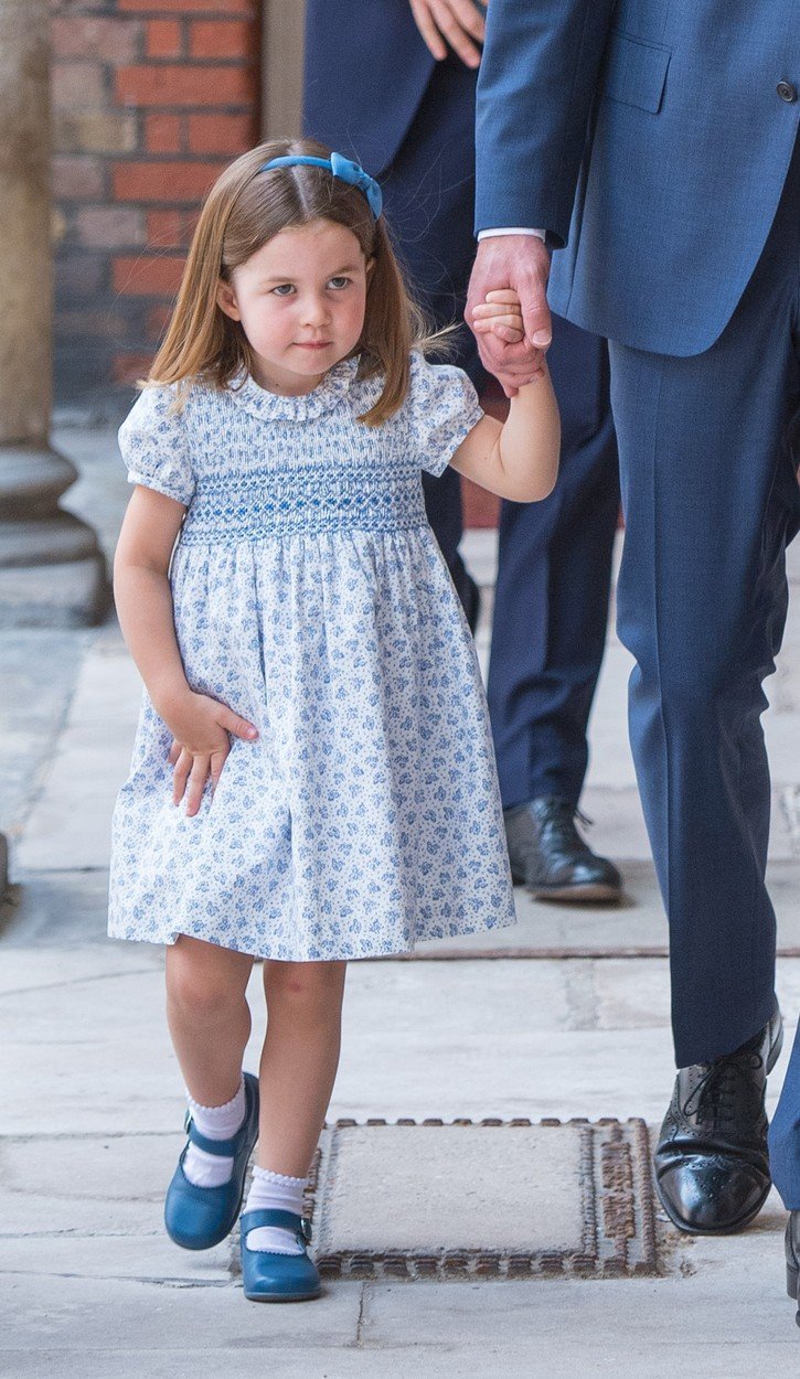 Princezna Charlotte na křtinách prince Louise.