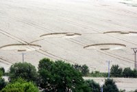 Záhadné kruhy v obilí se objevily na Vyškovsku