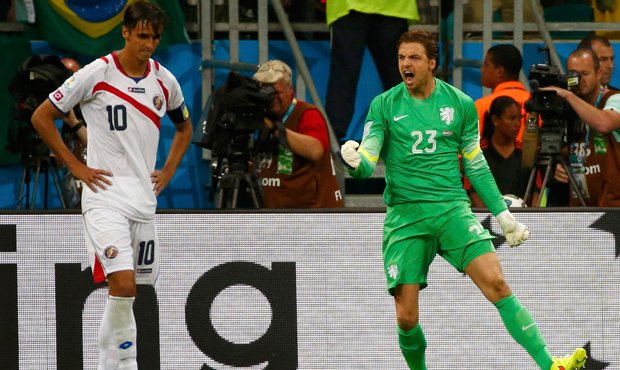 Tim Krul vychytal dvě penalty Kostariky a posunul Nizozemsko do semifinále MS