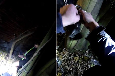 Obrázek: Houdini z Wishe se připoutal ke stromu: Z pout se nedostal! „Kouzelníka“ zachránila policie