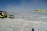 Na Šumavě se vážně zranil 12letý lyžař. Vrtulník přistával přímo na sjezdovce