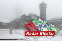 Sněhové i dešťové přeháňky a vichr zasáhnou Česko, ochladí se i na -3 °C. Sledujte radar Blesku