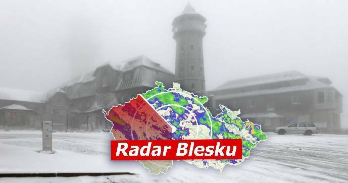 Sníh v Krušných horách (listopad 2023)