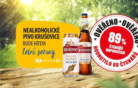 89 % čtenářů doporučuje nealkoholické pivo Krušovice!