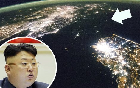 Krutovládce Kim Čong-un má jako jeden z mála ve své zemi elektřinu...