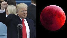 Výročí Trumpovy inaugurace ozáří krvavý Měsíc. „Zlé znamení,“ odtušil pastor