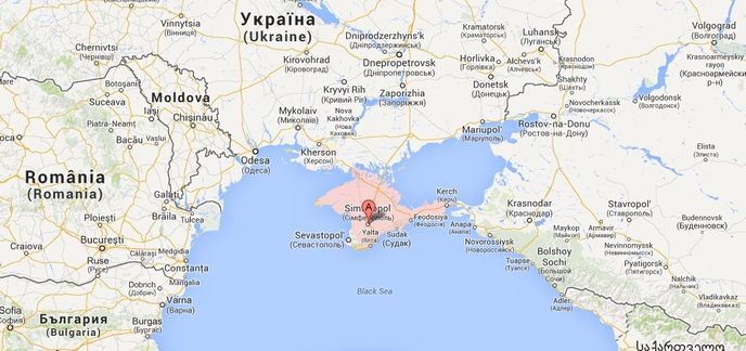 Krym mapa