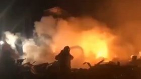Požár ubytovny v krymském Sevastopolu (2.2.2022)