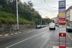 Zastávka Krymská v Praze. (11. října 2022)