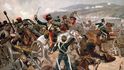 Krymská válka, Francouzi a zuávové z Alžírska při útoku na Malakov v roce 1855