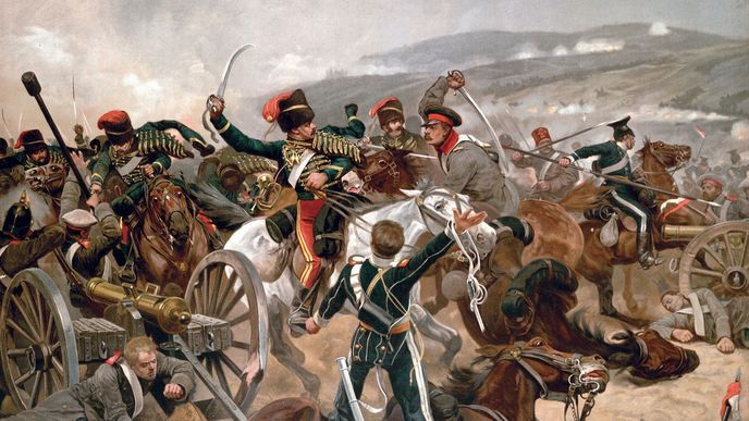 Krymská válka, Francouzi a zuávové z Alžírska při útoku na Malakov v roce 1855 Krymská válka, Francouzi a zuávové z Alžírska při útoku na Malakov v roce 1855