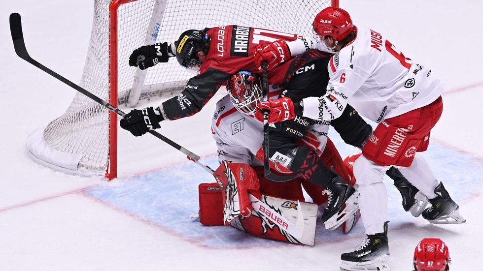 Kryštof Hrabík u gólu Sparty