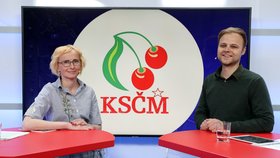 Jednička kandidátky KSČM Kateřina Konečná chce nechat lidi hlasovat v referendu o budoucnosti Česka v Evropské unii (14. 5. 2019)