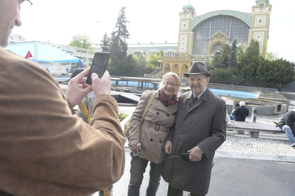 Jakeš je pravidelným účastníkem prvomájových oslav na Výstavišti.