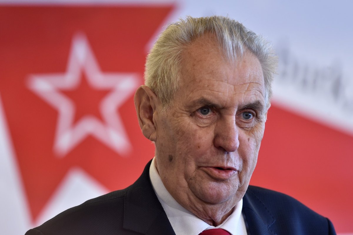 Prezident České republiky Miloš Zeman.