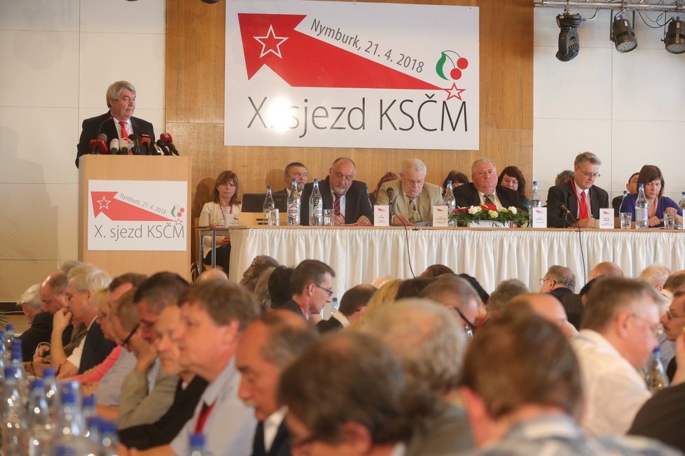 Sjezd KSČM v Nymburku (21. 4. 2018)