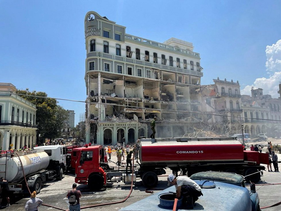 V kubánské metropoli došlo k výbuchu hotelu, (06.05.2022).