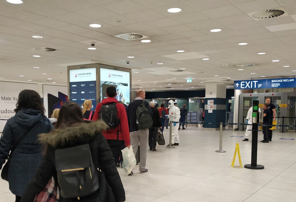 pražské letiště.