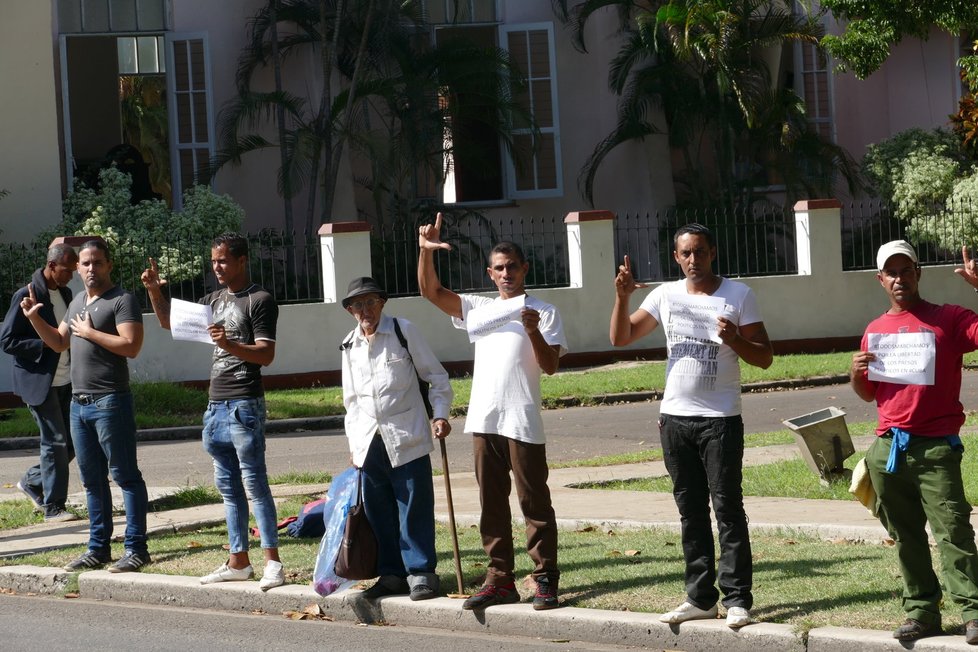 Europoslanec Zdechovský zachytil protesty v hlavním městě Kuby Havaně