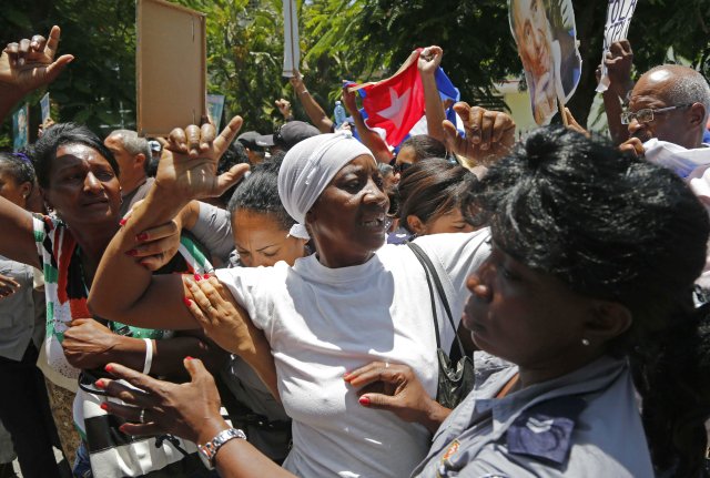 Protesty opozice na Kubě