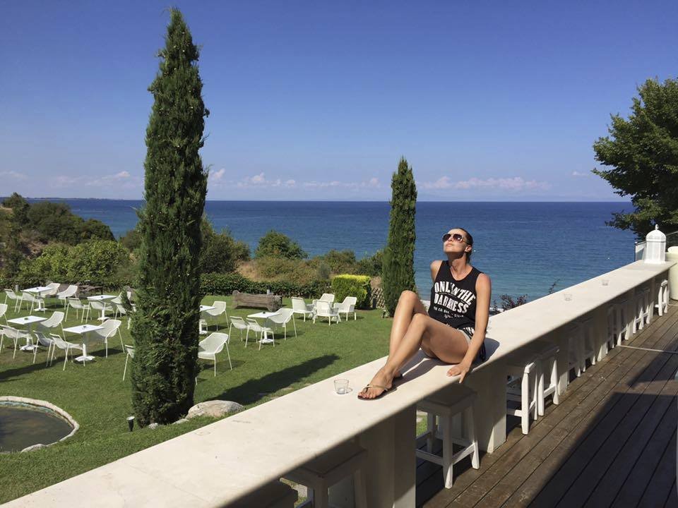 Iva Kubelková na dovolené v Řecku