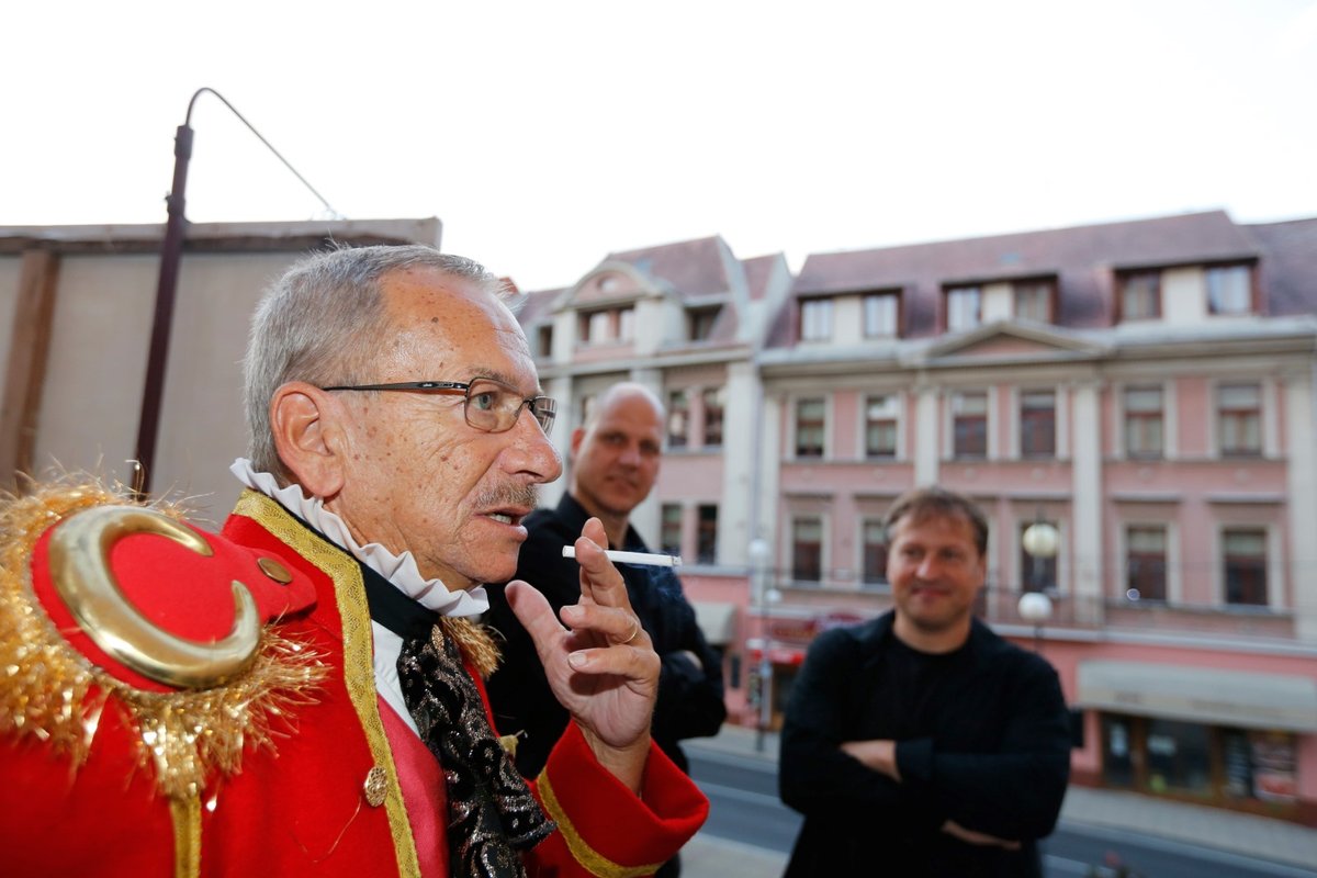 Jaroslav Kubera jako principál v Prodané nevěstě