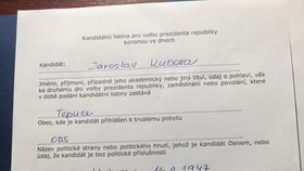 Jaroslav Kubera už má dostatek podpisů pod svou prezidentskou kandidaturu (20. 7. 2017).